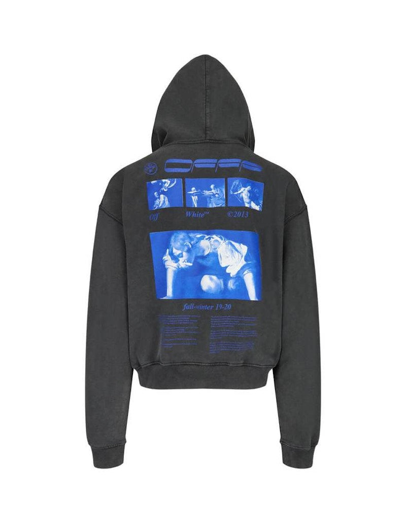 OFF-WHITE Hardcore Caravaggio Hoodie Black/Blue