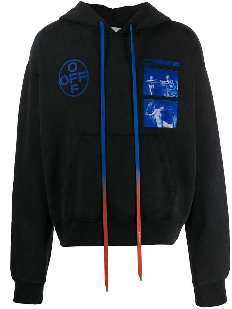 OFF-WHITE Hardcore Caravaggio Hoodie Black/Blue