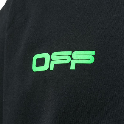 OFF-WHITE Harry The Bunny Double Sleeved Hoodie Black/Brilliant Green