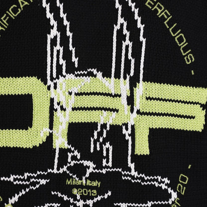 OFF-WHITE Harry The Bunny Knit Sweater Black/Brilliant Green