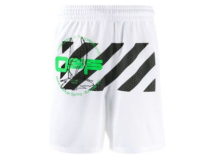 OFF-WHITE Harry The Bunny Mesh Shorts White/Multicolor