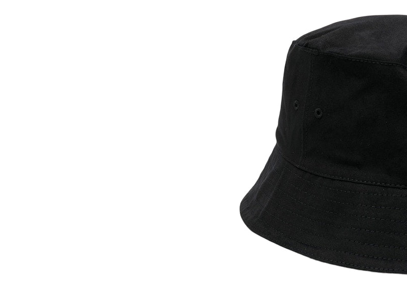 OFF-WHITE Helvetica Cotton Bucket Hat Black/White