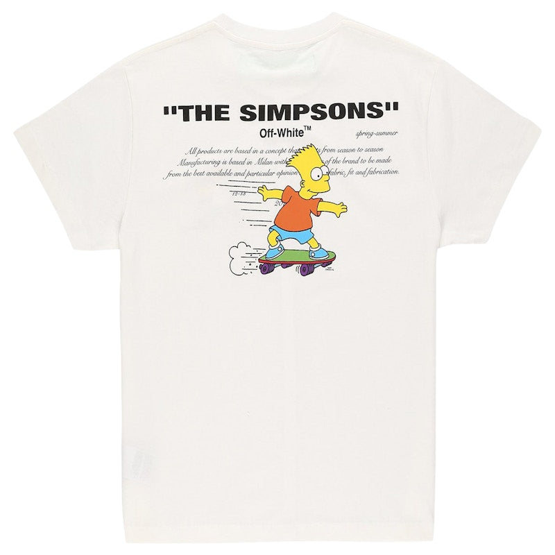 OFF-WHITE Homer and Bart Simpson T-shirt White/Multicolor