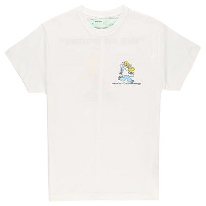 OFF-WHITE Homer and Bart Simpson T-shirt White/Multicolor