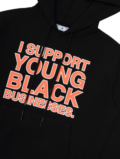 OFF-WHITE "I Support Young Black Business." ISYBB Hoodie Black
