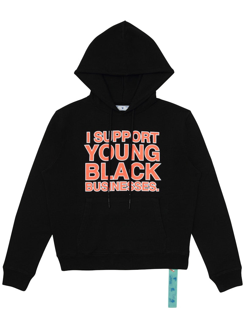 OFF-WHITE "I Support Young Black Business." ISYBB Hoodie Black