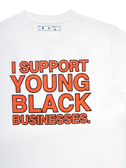 OFF-WHITE "I Support Young Black Business." ISYBB T-shirt White