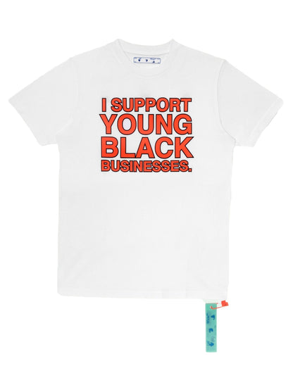 OFF-WHITE "I Support Young Black Business." ISYBB T-shirt White