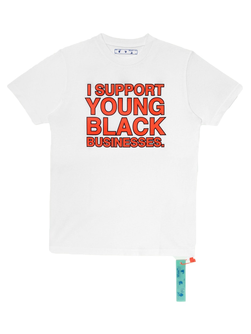 OFF-WHITE "I Support Young Black Business." ISYBB T-shirt White