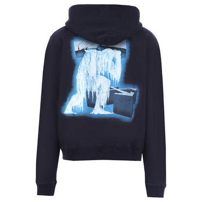 OFF-WHITE Ice man Graphic Print Hoodie Black/Multicolor