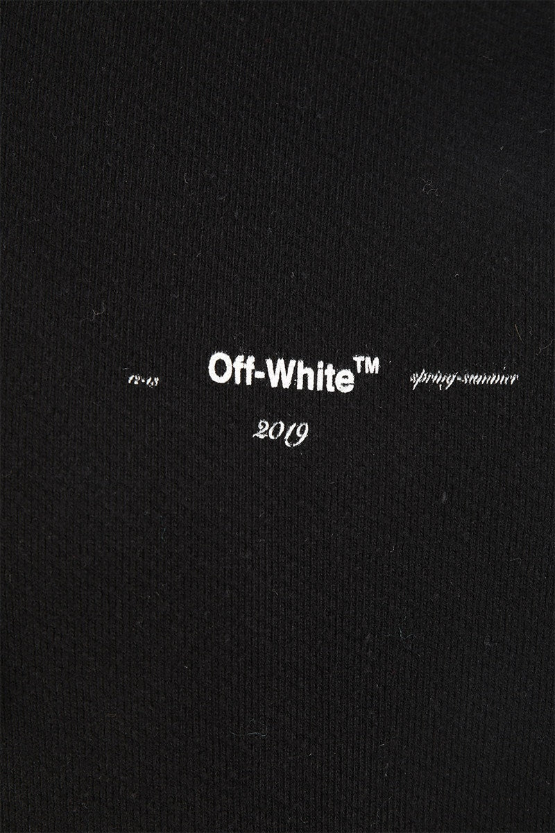 OFF-WHITE Ice man Graphic Print Hoodie Black/Multicolor