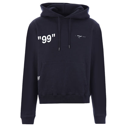 OFF-WHITE Ice man Graphic Print Hoodie Black/Multicolor