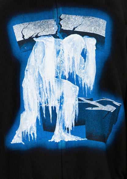 OFF-WHITE Ice man Graphic Print L/S T-shirt Black/Multicolor