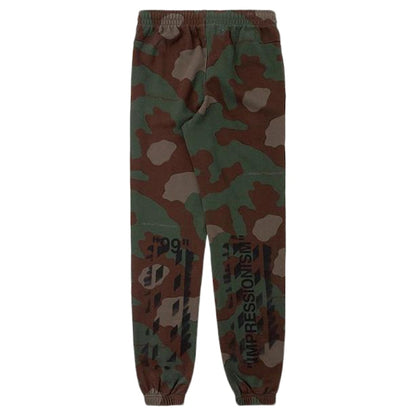 OFF-WHITE Impressionism Back Print Sweatpants Camo/Green