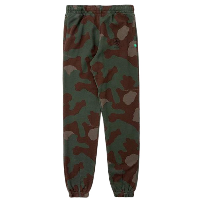 OFF-WHITE Impressionism Back Print Sweatpants Camo/Green