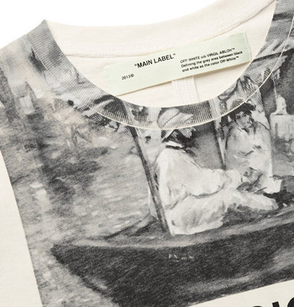 OFF-WHITE Impressionism' Graphic Print T-shirt Off-White/Tonal Grey