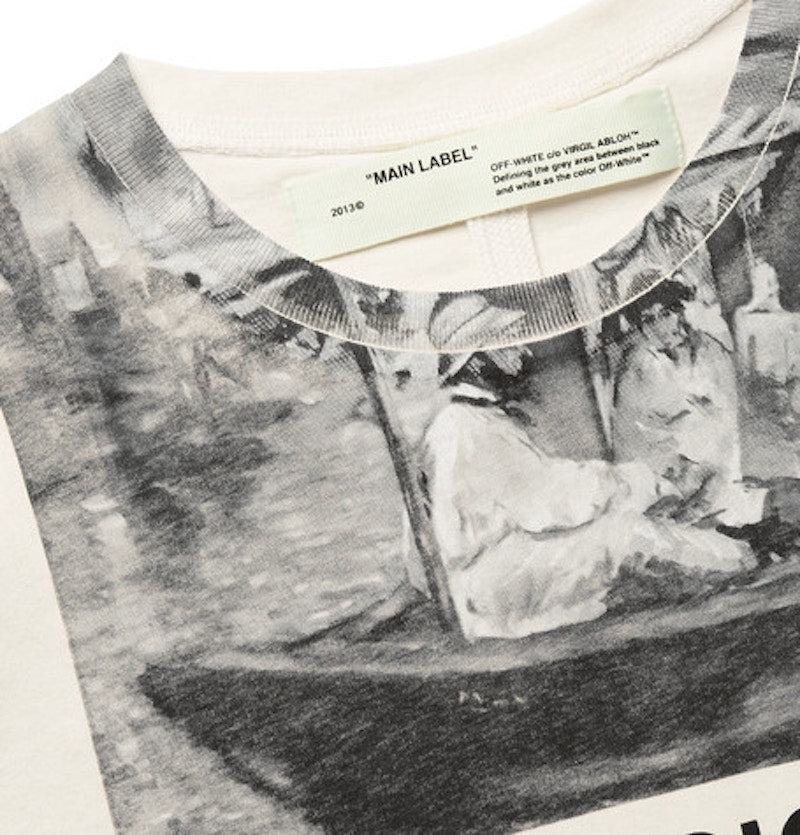 OFF-WHITE Impressionism' Graphic Print T-shirt Off-White/Tonal Grey