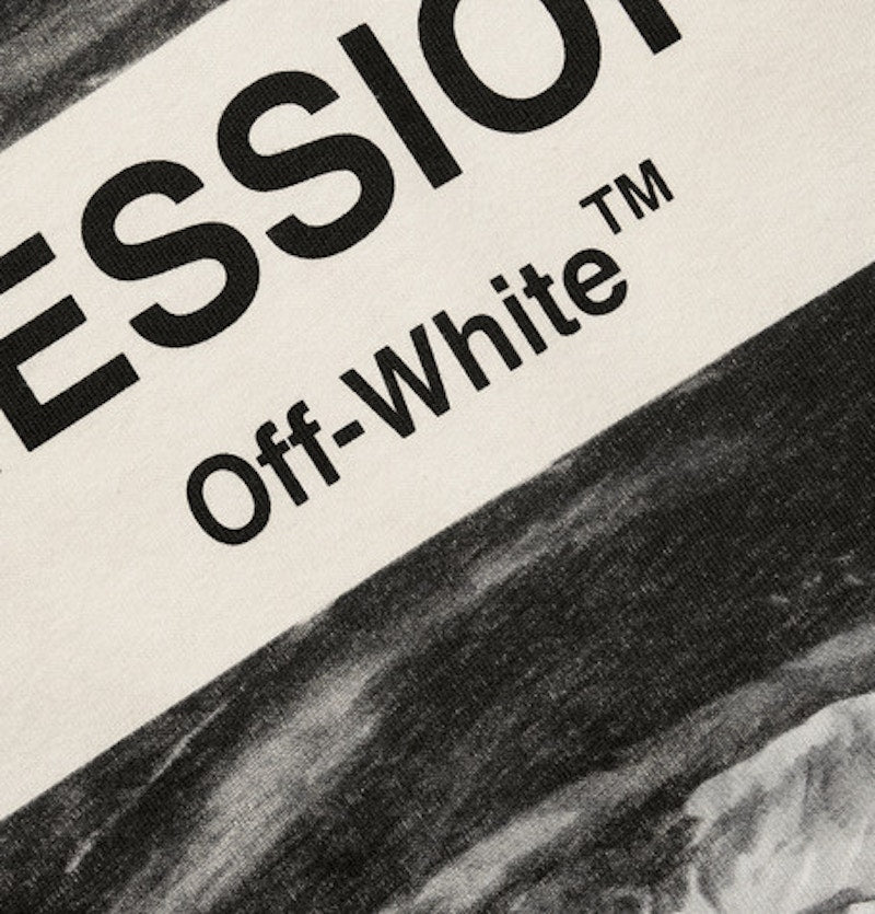 OFF-WHITE Impressionism' Graphic Print T-shirt Off-White/Tonal Grey