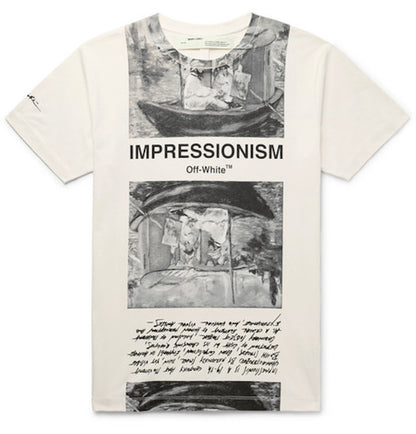OFF-WHITE Impressionism' Graphic Print T-shirt Off-White/Tonal Grey
