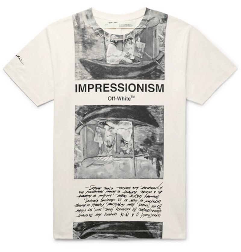 OFF-WHITE Impressionism' Graphic Print T-shirt Off-White/Tonal Grey