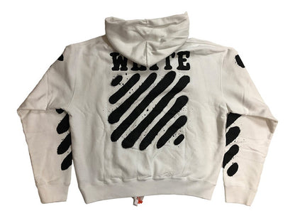 OFF-WHITE Incomplete Spray Paint OS Hoodie White