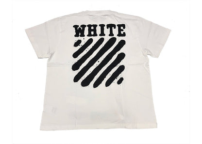 OFF-WHITE Incomplete Spray Paint Tee White