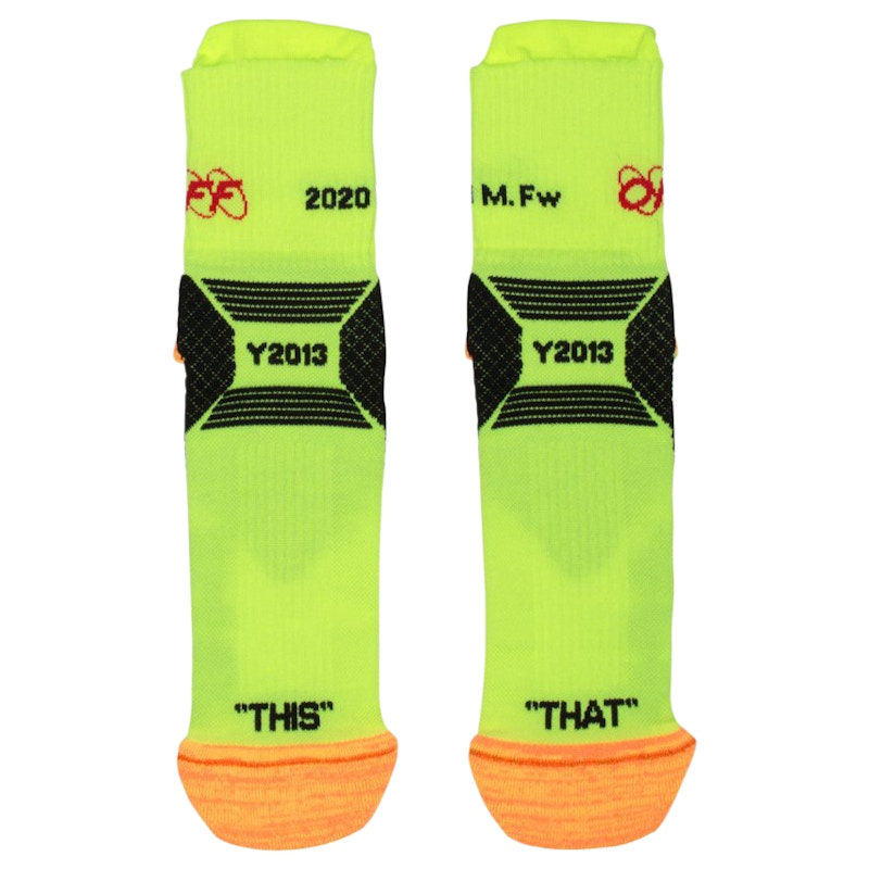 OFF-WHITE Industrial Socks Yellow/Black