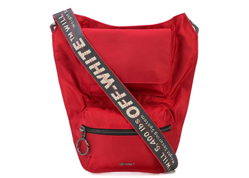 OFF-WHITE Industrial Strap Shoulder Bag Red