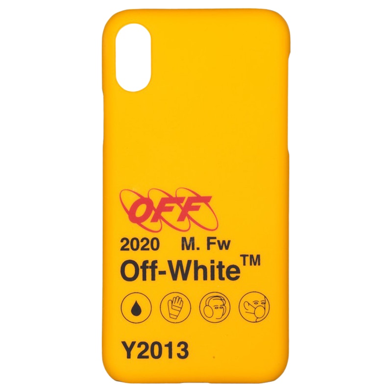 OFF-WHITE Industrial Y013 iPhone XS Max Case Yellow/Black