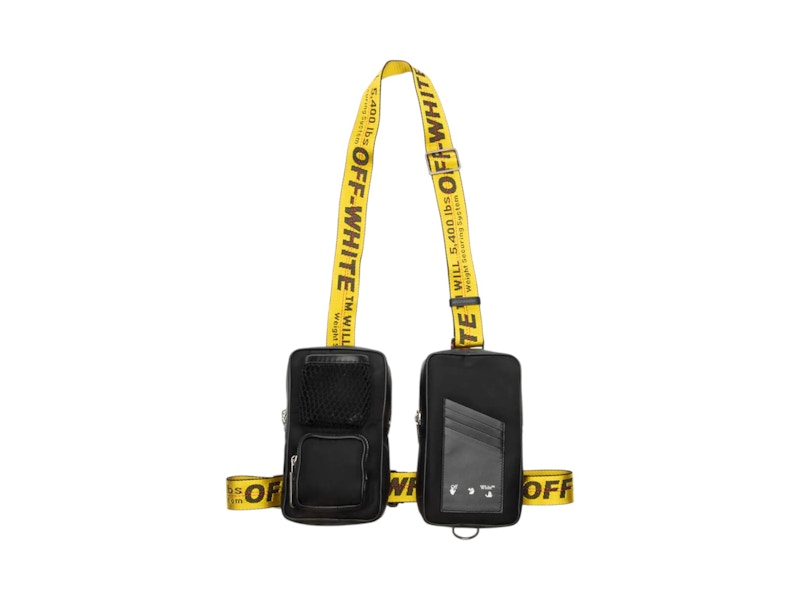 OFF-WHITE Inudstrial Nylon UT Body Bag Black/White/Yellow
