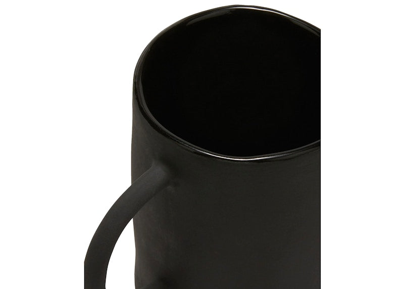OFF-WHITE Irregular Black Matte Coffee Mug