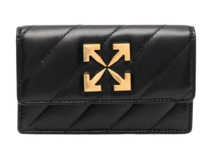 OFF-WHITE Jackhammer Flat Card Case Black