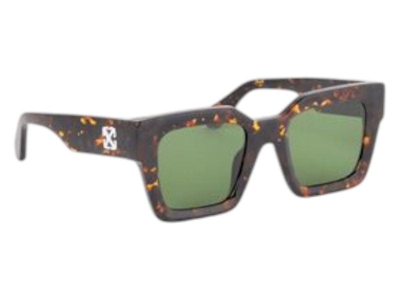 OFF-WHITE Jackson Sunglasses Havana Green (OERI13IF24PLA0016055-FR)