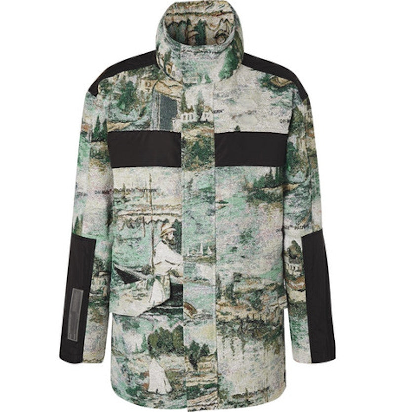 OFF-WHITE Jacquard Lake Parka Jacket Multicolor