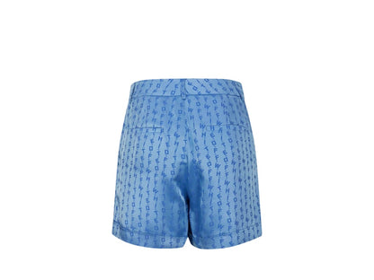 OFF-WHITE Jacquard Logo Shorts Light Blue