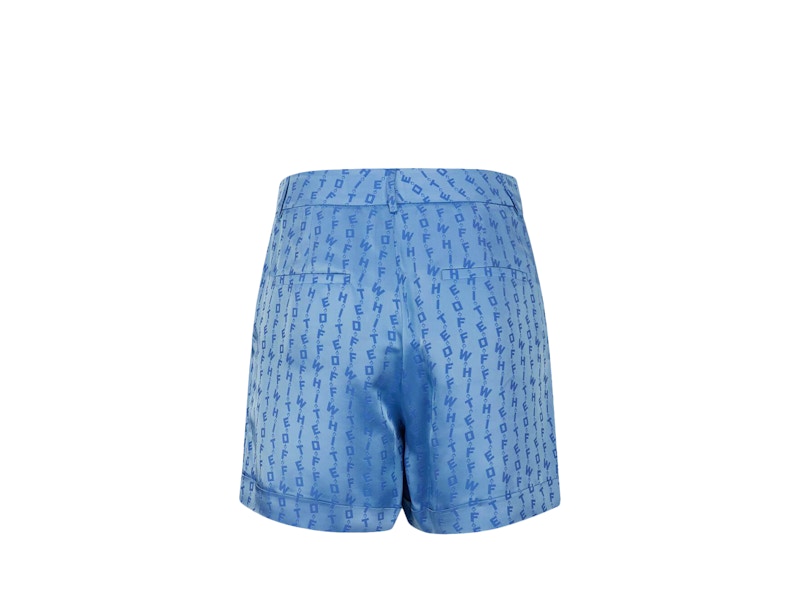 OFF-WHITE Jacquard Logo Shorts Light Blue