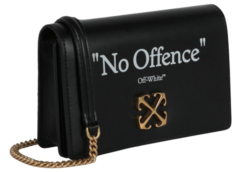 OFF-WHITE Jitney 0.5 Quote Shoulder Bag Black