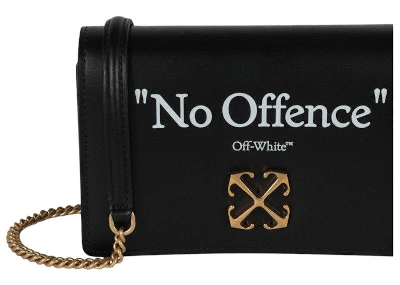 OFF-WHITE Jitney 0.5 Quote Shoulder Bag Black