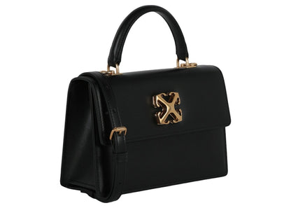 OFF-WHITE Jitney 1.4 Top Handle Gold-tone Black