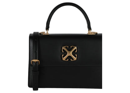 OFF-WHITE Jitney 1.4 Top Handle Gold-tone Black