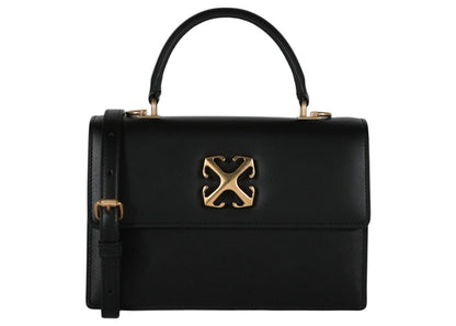 OFF-WHITE Jitney 1.4 Top Handle Gold-tone Black
