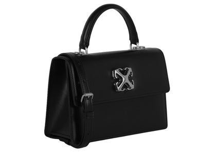 OFF-WHITE Jitney 1.4 Top Handle Ruthenium-tone Black