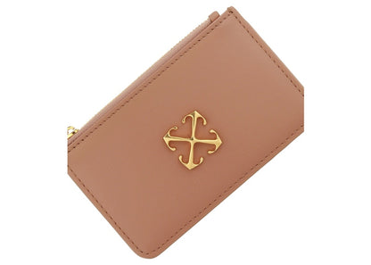 OFF-WHITE Jitney Arrows-Plaque Leather Wallet Nude
