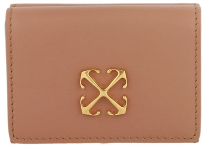 OFF-WHITE Jitney Leather Wallet Nude
