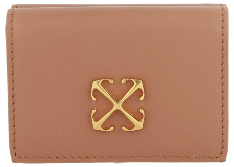 OFF-WHITE Jitney Leather Wallet Nude