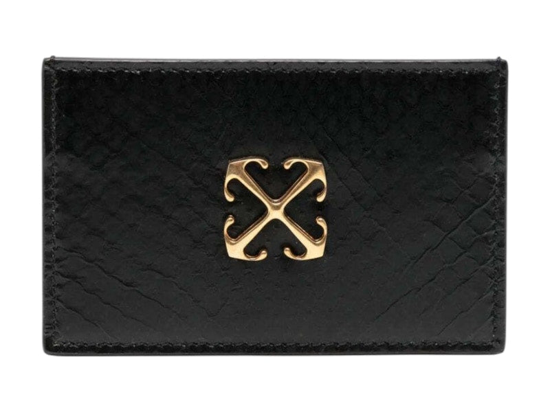 OFF-WHITE Jitney Simple Card Case Ayers Black