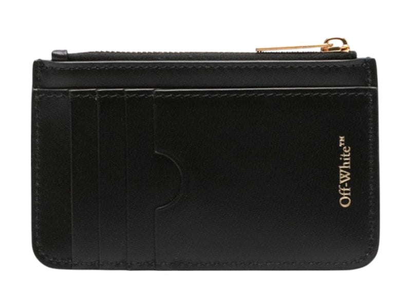 OFF-WHITE Jitney Zipped Card Case Black