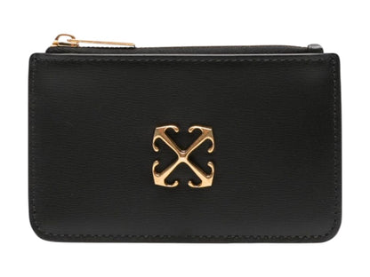 OFF-WHITE Jitney Zipped Card Case Black
