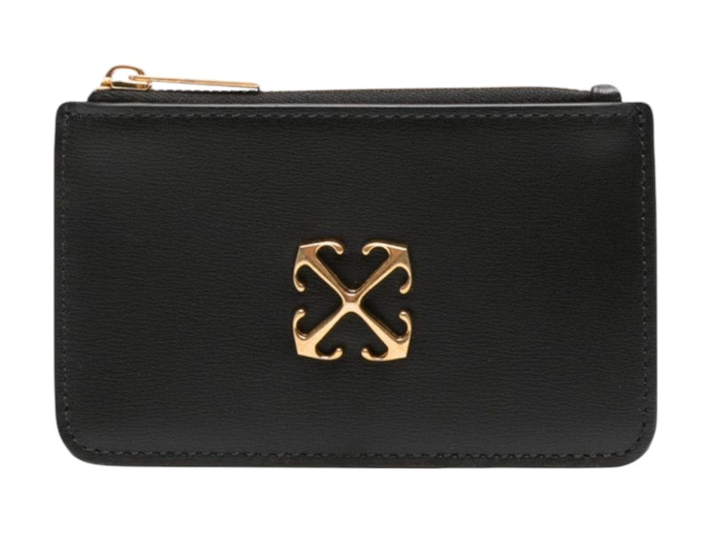 OFF-WHITE Jitney Zipped Card Case Black