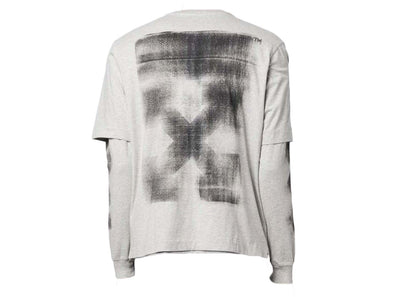 OFF-WHITE Jumbo Arrow Double L/S T-Shirt Grey